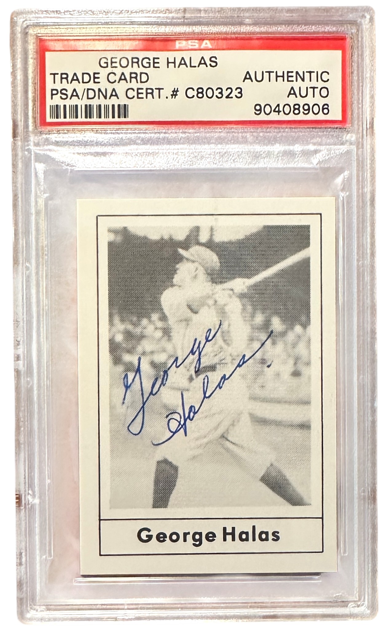 George Halas Autographed Trade Card